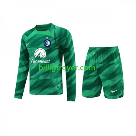 Billige Fotballdrakter Inter Milan Keeper Barn Bortedraktsett 2023/24 Langermet